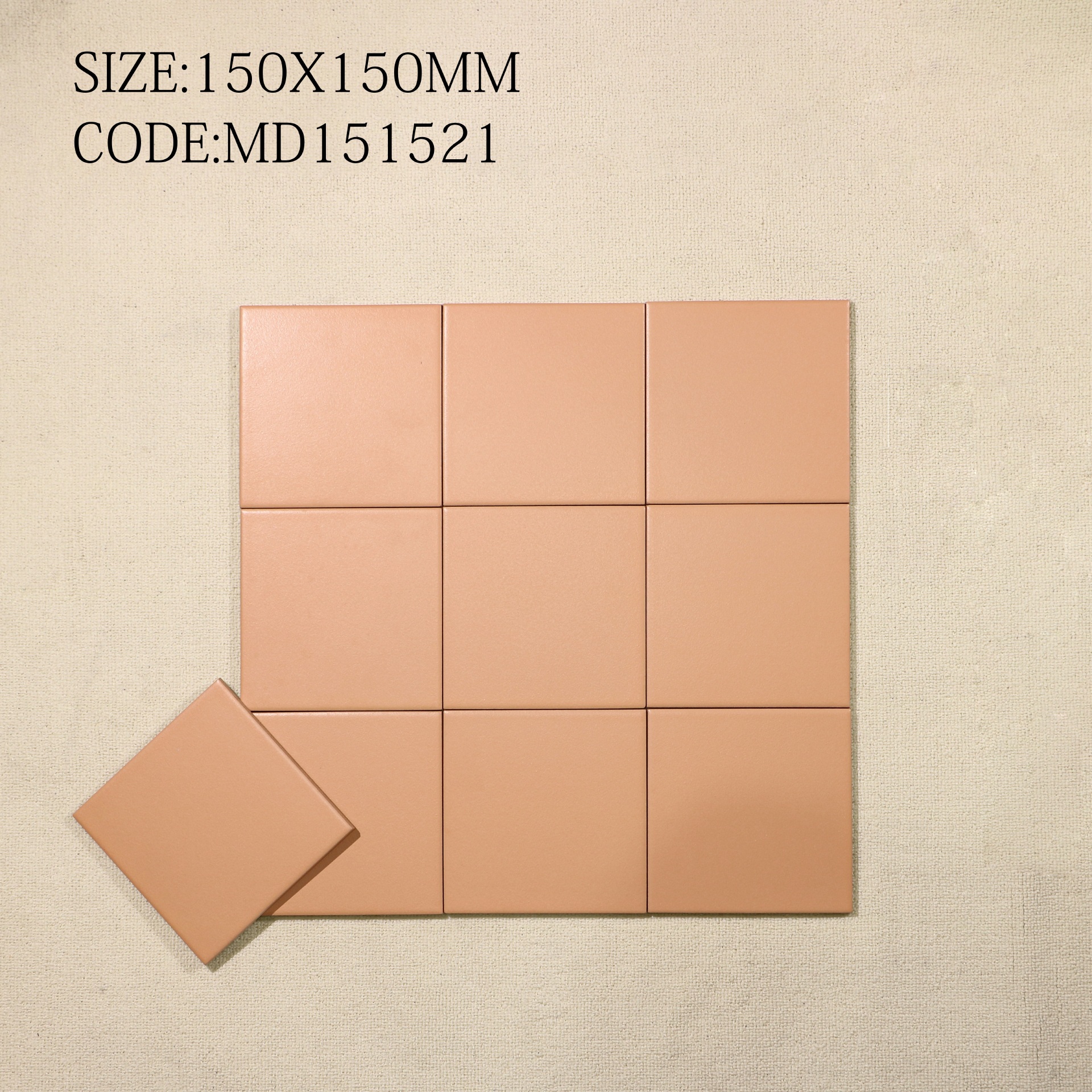 Tường lớp học ốp gạch Altea 150x150mm nhiều màu