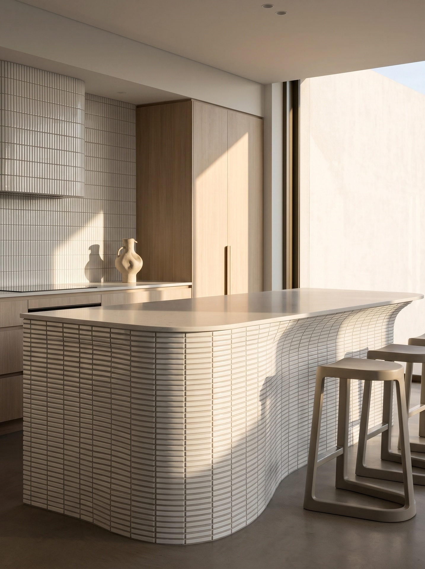 Vỉ gạch mosaic porcelain 293x306mm chụp chính diện