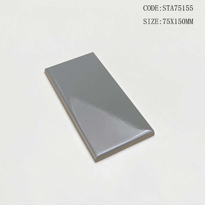 Mảng ốp bếp hoàn thiện bằng gạch thẻ 75x150mm