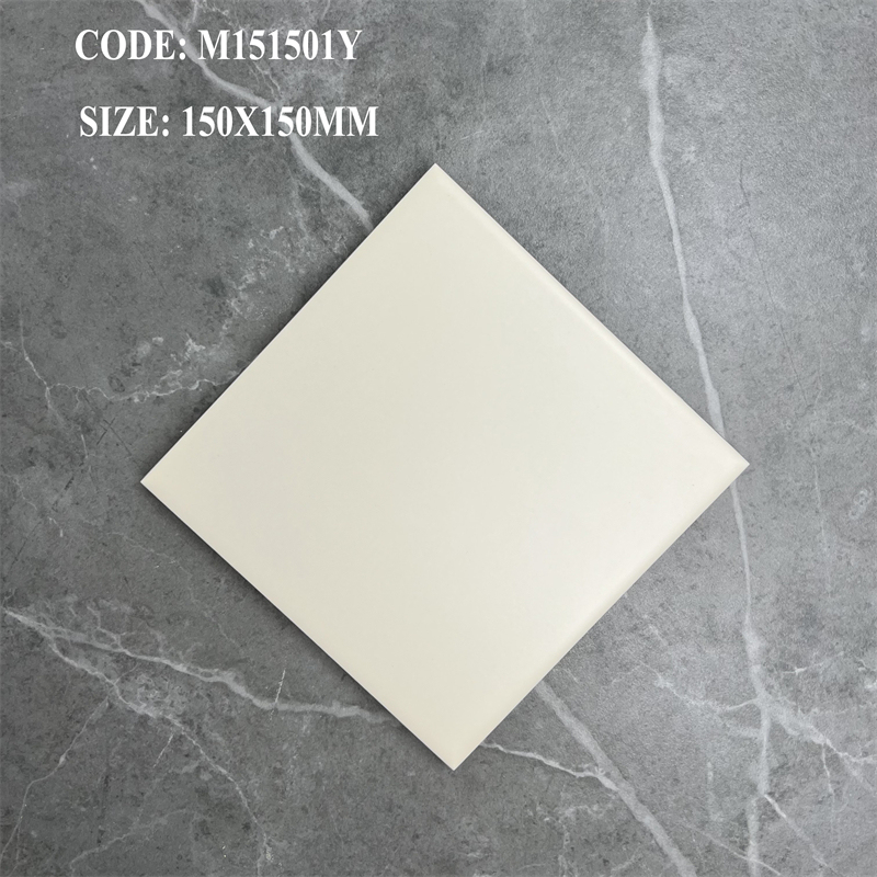 Tường lớp học ốp gạch 150x150mm men mờ nhiều màu