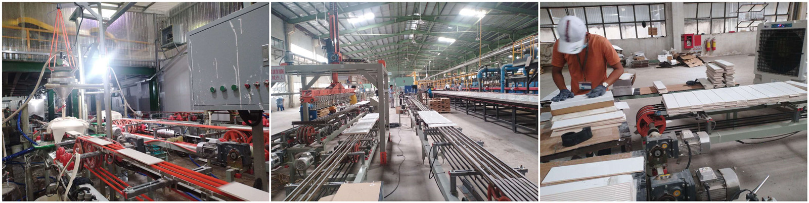 Cận cảnh bề mặt phủ hạt cát và cạnh phẳng của viên 200x200mm