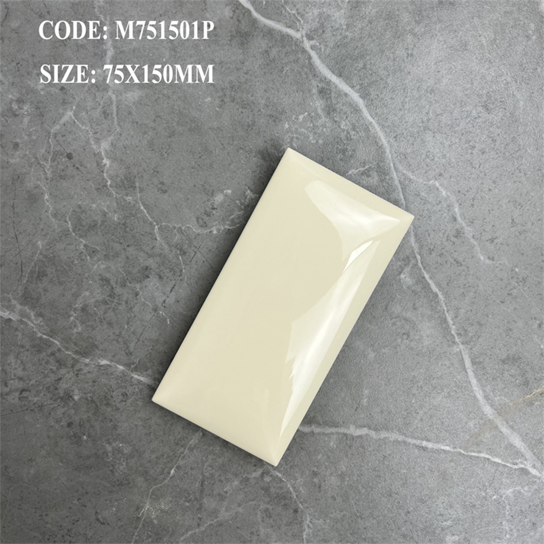 Cận cảnh rìa bo tròn và lớp men mờ của viên gạch
