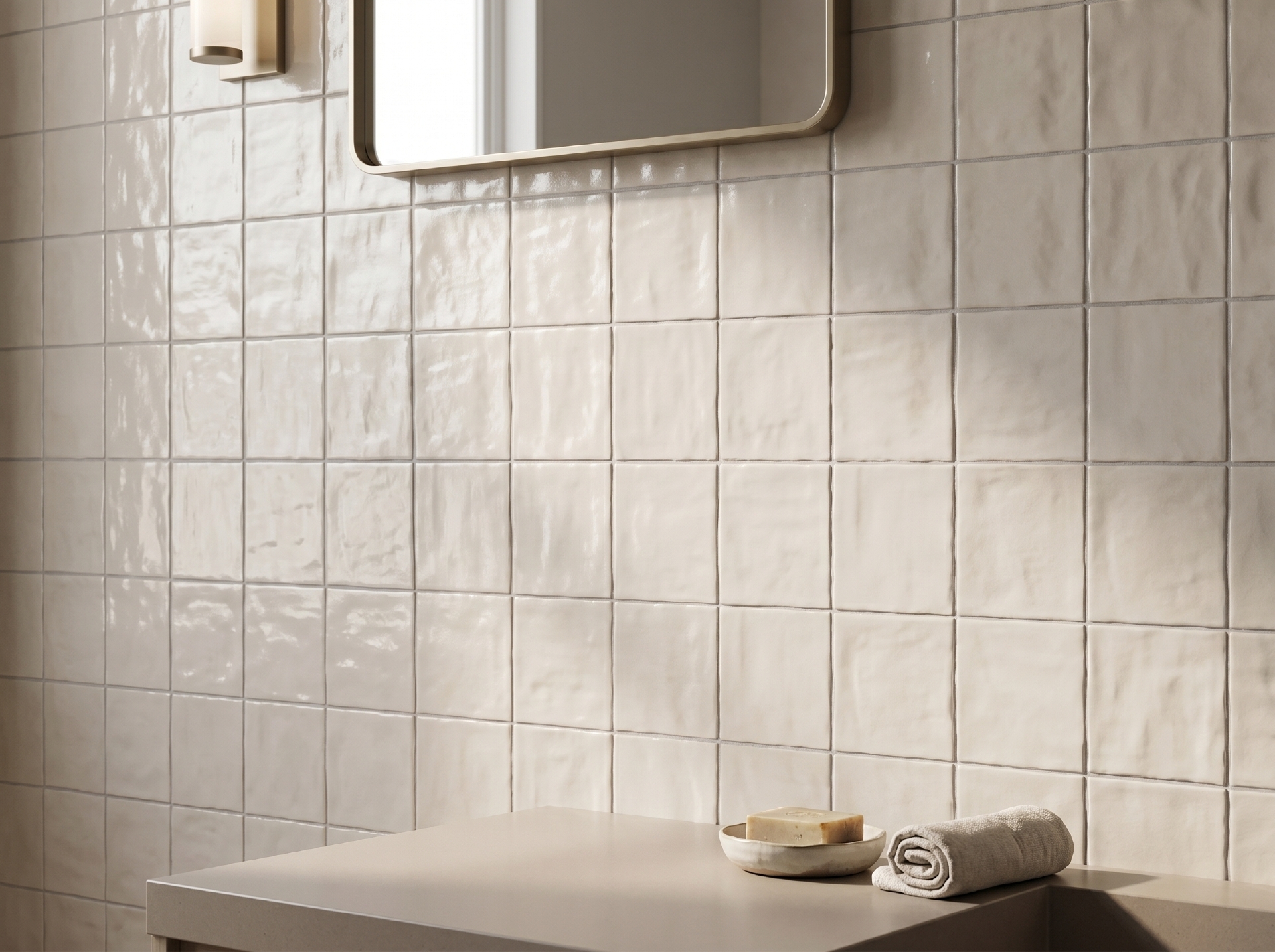 Viên gạch ceramic 100x100mm chụp chính diện cả bề mặt