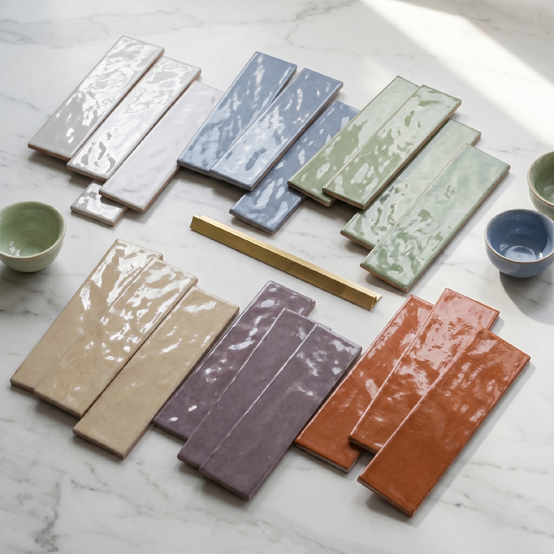 Viên gạch porcelain Time 75x300mm chụp chính diện