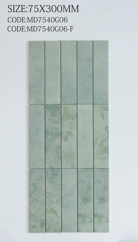 Viên gạch porcelain GARDON 75x300mm chụp chính diện