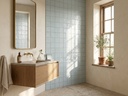Cận cảnh cạnh thủ công hơi lệch và bề mặt gợn sóng dạng gân