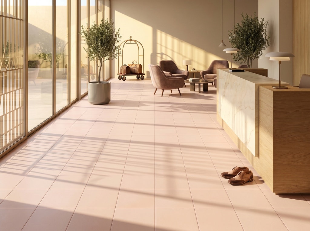 Bảng màu pastel gạch 200x200mm: kem, be, hồng phấn, xanh bạc hà