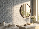 Dải màu xám, xám đậm, đen và xanh đậm của dòng gạch mosaic 200x200mm