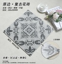 Cận cảnh mạch chìm và mảnh đá nổi trên bề mặt dập nổi của viên gạch