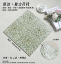 Mảng tường trang trí ghép nhiều mẫu gạch hoạ tiết lá 200x200mm