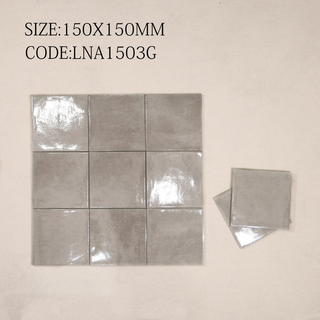 Tám mã màu LNA của dòng gạch bóng gợn sóng 150x150mm