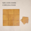 Viên gạch porcelain 150x150mm mờ gợn sóng chụp chính diện