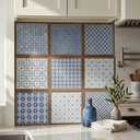 Chín mẫu hoạ tiết gạch porcelain 200x200mm xếp thành lưới vuông