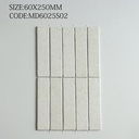 Tường bếp ốp gạch thẻ 60x250mm vân đá vôi xếp đứng