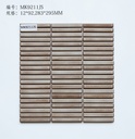 Vỉ gạch mosaic porcelain 283x295mm chụp chính diện trên nền sáng