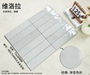 Mảng tường ốp bếp hoàn thiện bằng gạch porcelain gợn sóng 75x300mm