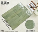 Mảng tường ốp bếp hoàn thiện bằng gạch porcelain gợn sóng 75x300mm