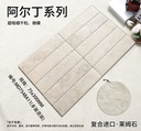 Viên gạch porcelain vân đá 75x300mm chụp chính diện