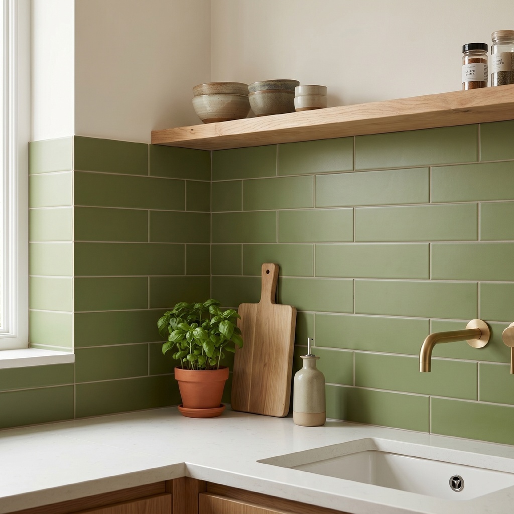 Tường trong nhà ốp gạch ceramic 75x300mm kiểu xương cá