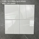 Viên gạch ceramic vuông 150x150mm chụp chính diện