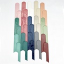 Tường phòng tắm ốp gạch ceramic 70x280mm xếp dọc