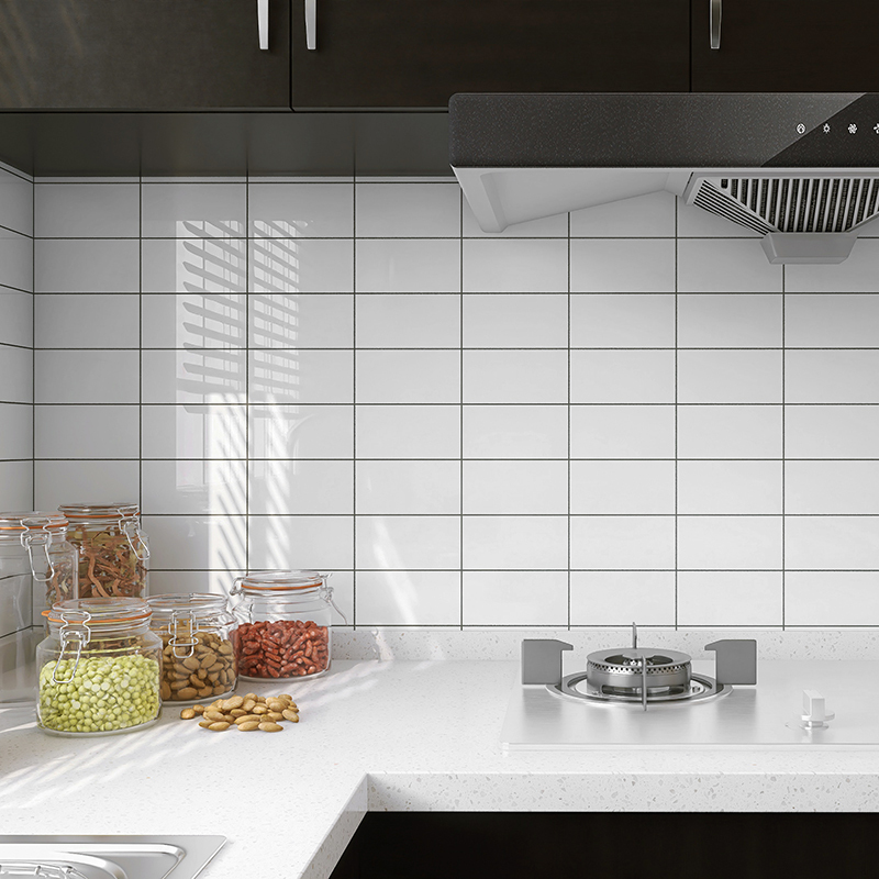 Viên gạch thẻ ceramic 75x150mm men bóng chụp chính diện
