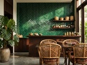 Gạch porcelain 60x200mm chụp chính diện toàn viên trên nền sáng