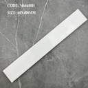 Gạch ceramic 60x400mm chụp nghiêng thấy rõ sóng bề mặt