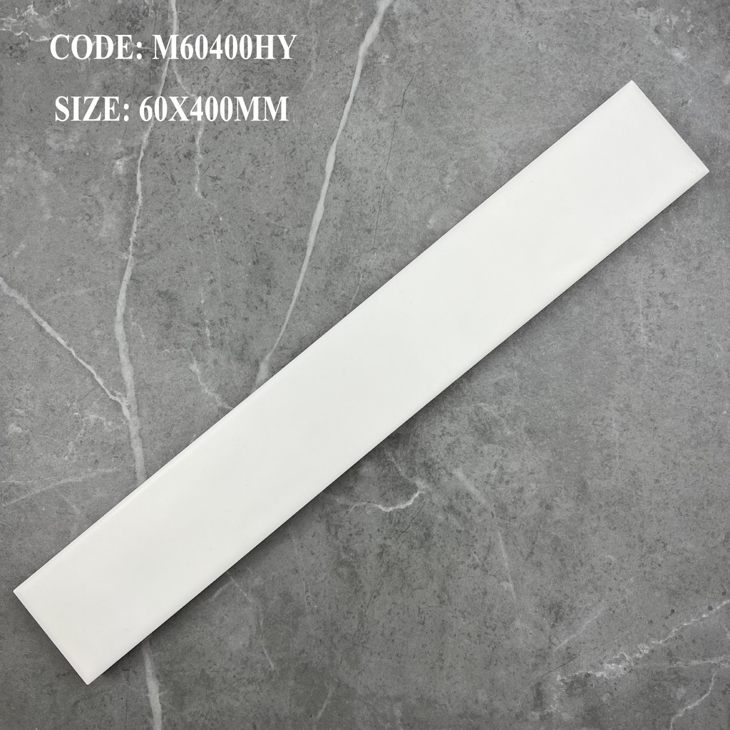 Cận cảnh đường lượn sóng và lớp men bóng trên viên 60x400mm