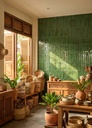 Viên gạch TROPIC 60x400mm chụp chính diện toàn bộ bề mặt