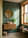 Viên gạch ceramic 100x100mm gợn sóng chụp chính diện