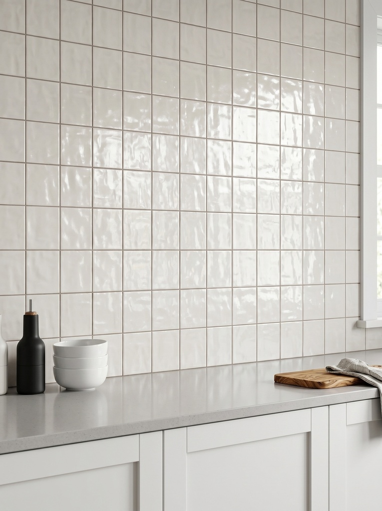 Viên gạch ceramic 120x120mm chụp chính diện trên nền sáng