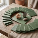 Cận cảnh gợn sóng khuôn và cạnh lượn hữu cơ của viên 100x100mm