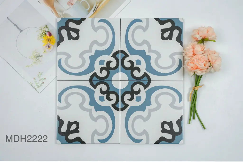 Gạch bông nhập khẩu 200x200 mm xương Porcelain (MDH2222)
