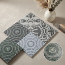 Gạch porcelain 200x200mm dập nổi hoạ tiết mosaic vân đá cổ