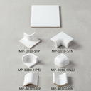 Gạch ceramic phụ kiện trắng bóng nẹp chân tường và góc bo