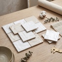 Gạch ceramic 100x100mm men bán mờ ánh ngọc trai, bề mặt gợn sóng