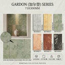 Gạch porcelain 75x300mm bề mặt mờ hoạ tiết lá, series GARDON
