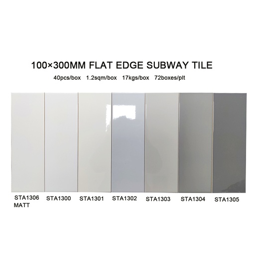 Gạch thẻ ceramic 100x300mm chống thấm ốp tường bếp sản xuất Việt Nam